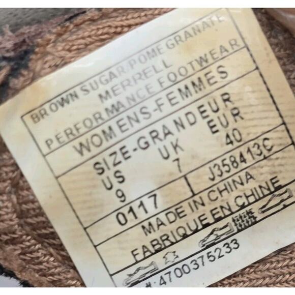 Merrell Sandals Womens 9 Shoes Brown Tan Cross Sugar Pome Granate Gladiator Tan - Picture 7 of 10